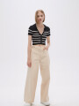 Pantalon Flowa Beige