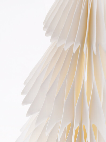 ARBOL NAVIDAD PAPEL C/ LUCES BLANCO