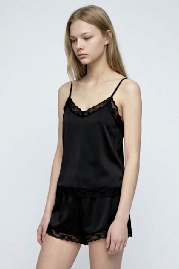 Pijama Anya Algodón Negro