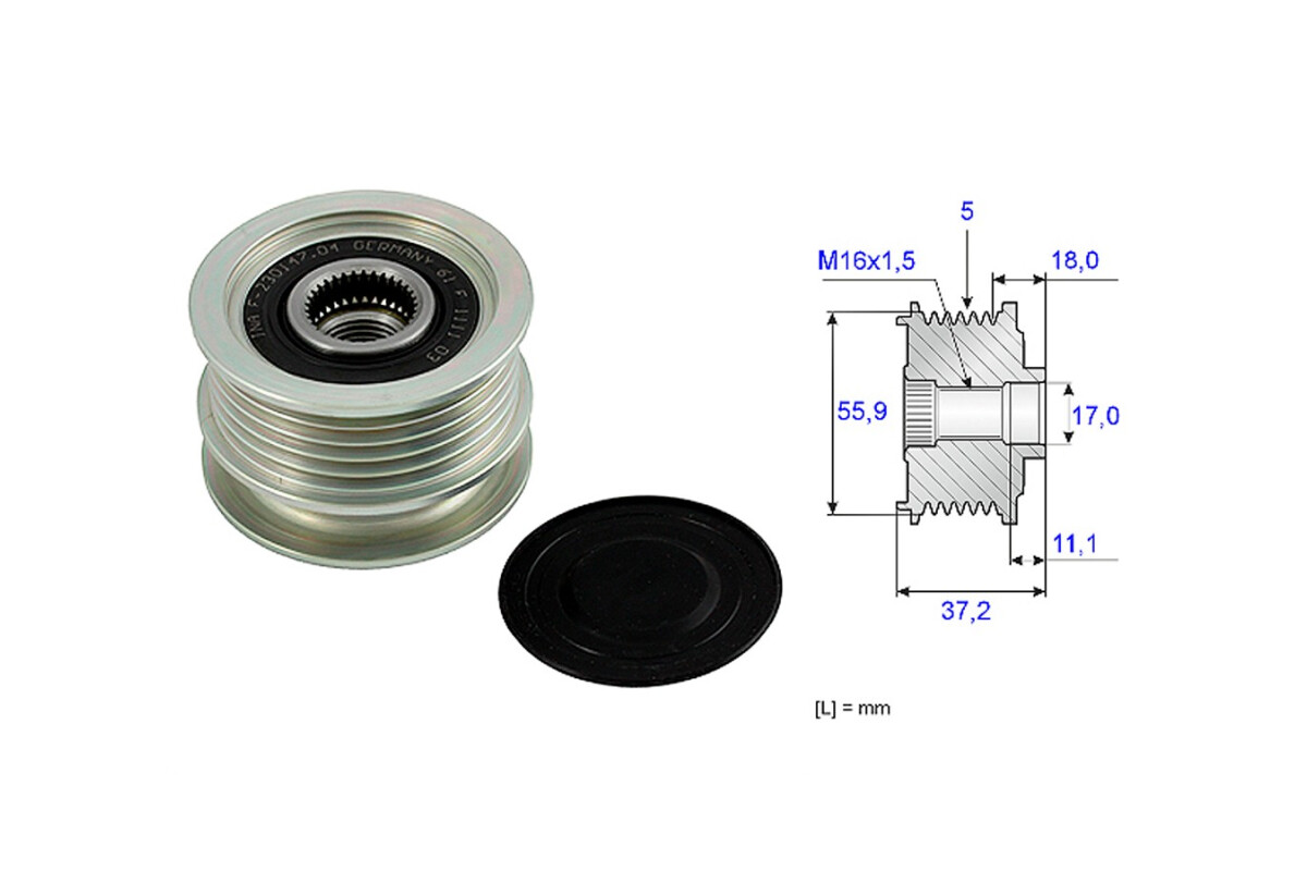 Polea Alternador Marcha Libre Alt Renault Logan/Kangoo/Megane/Scenic 99-17 Polea Alternador Marcha Libre Alt Renault Logan/Kangoo/Megane/Scenic 99-17