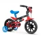 BICICLETA BACCIO FIREMAN ROD. 12 NEGRO/ROJO