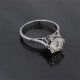 Anillo En Oro Blanco 18K Y Brillante Anillo En Oro Blanco 18K Y Brillante