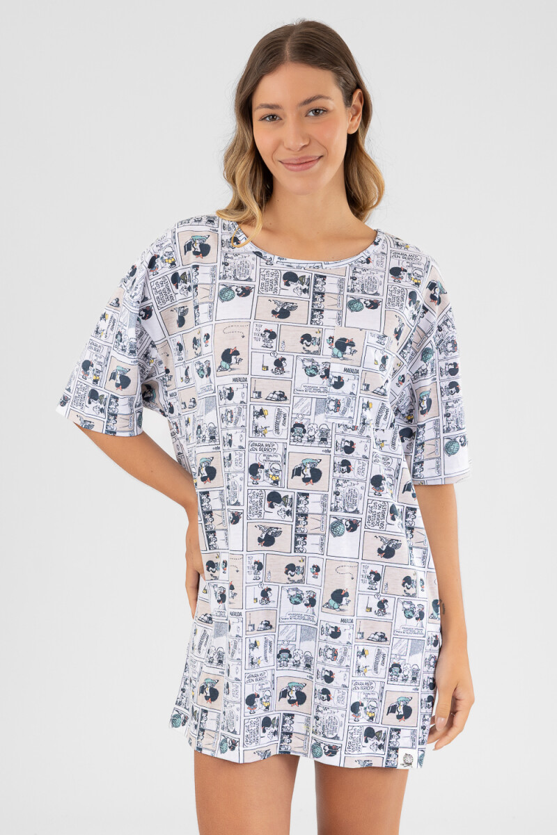 Camison mafalda 1 Marfil