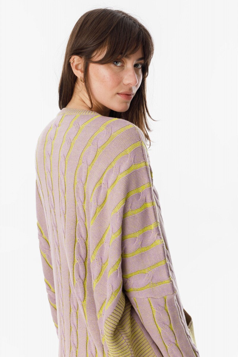 Sweater Oceano Lila/Amarillo