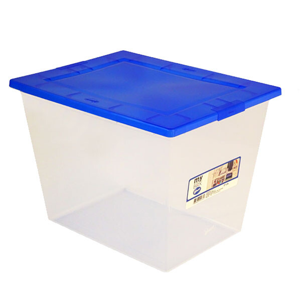 CAJA PLASTICA MYBOX 28 LTS. TRANSPARENTE 46X30X27 CM TRANSPARENTE