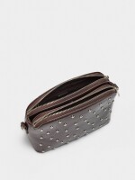 Bolso Bandolera Con Tachuelas marron
