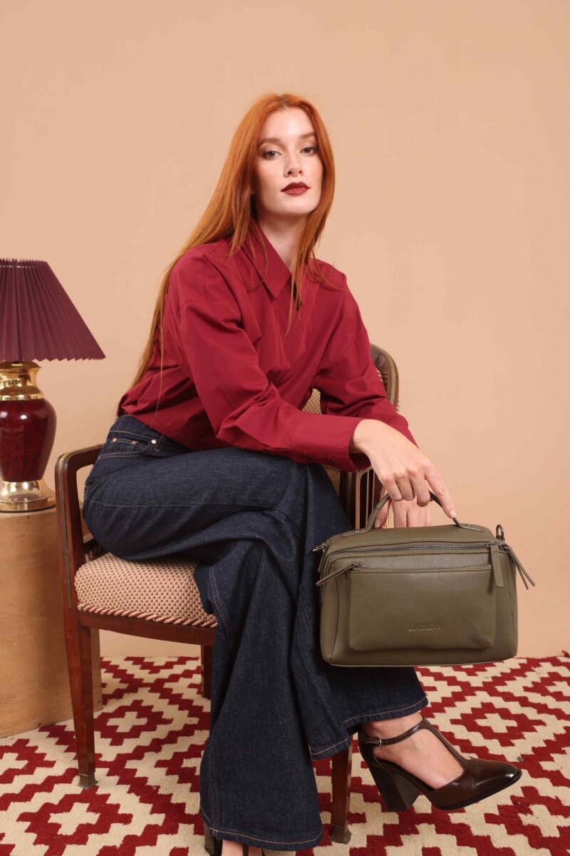 BANDOLERA MORRAL MELISA - VERDE MILITAR 