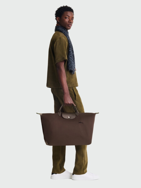 Longchamp - TRAVEL BAG LE PLIAGE GREEN S Negro Estampado