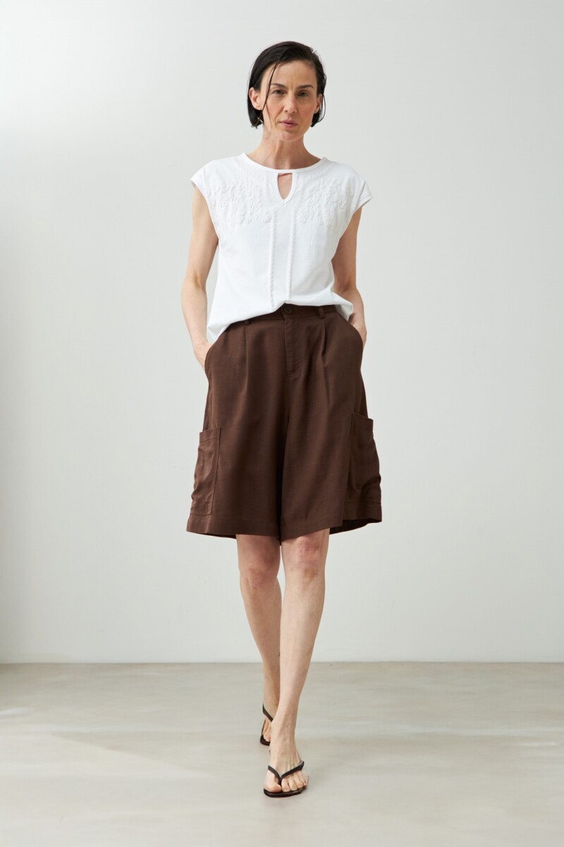 Remera estampada Jazmín Silvestre - blanco 