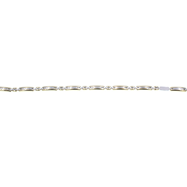 Pulsera de hombre Victor de dos tonos de oro 18k Pulsera de hombre Victor de dos tonos de oro 18k