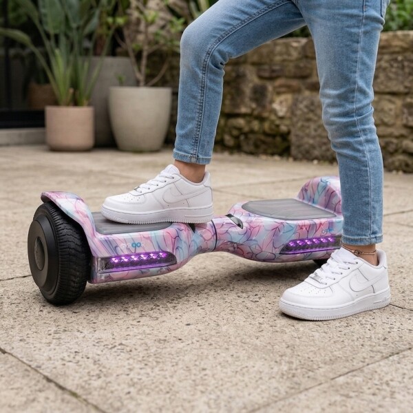 Patineta Skate Electrica Gyroor Balance Hoverboard Bt Variante Color Lila