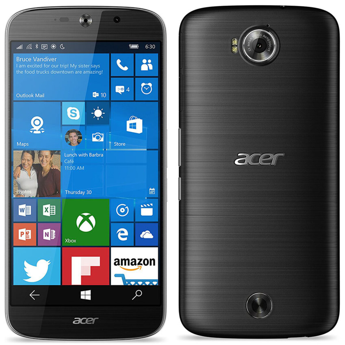 Acer S58 Jade Dual Sim Primo Negro con Kit Desktop 