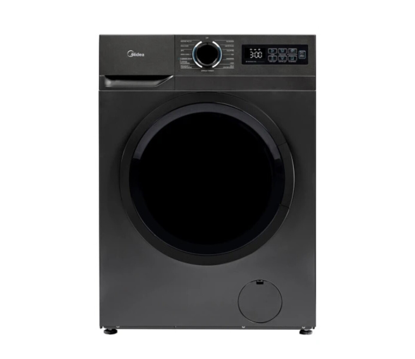 Lavarropas Midea Carga Frontal 11k Inverter Titanium 