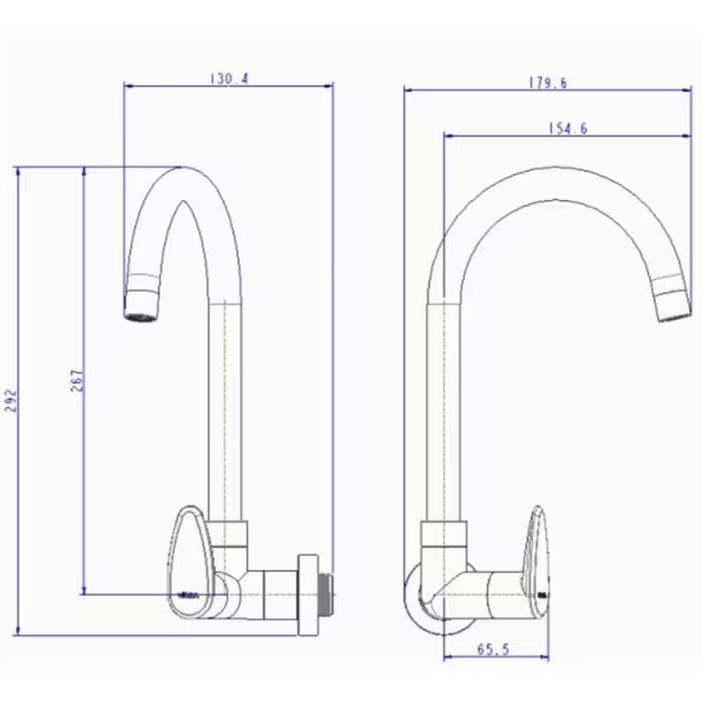 Canilla Grifo Unitario Pared Negro Mate Viqua Allure Abs Canilla Grifo Unitario Pared Negro Mate Viqua Allure Abs