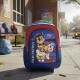 Mochila Nickelodeon 3D Con Carro 40x30x14 Cm Para Niñas Uso Escolar Diario Azul