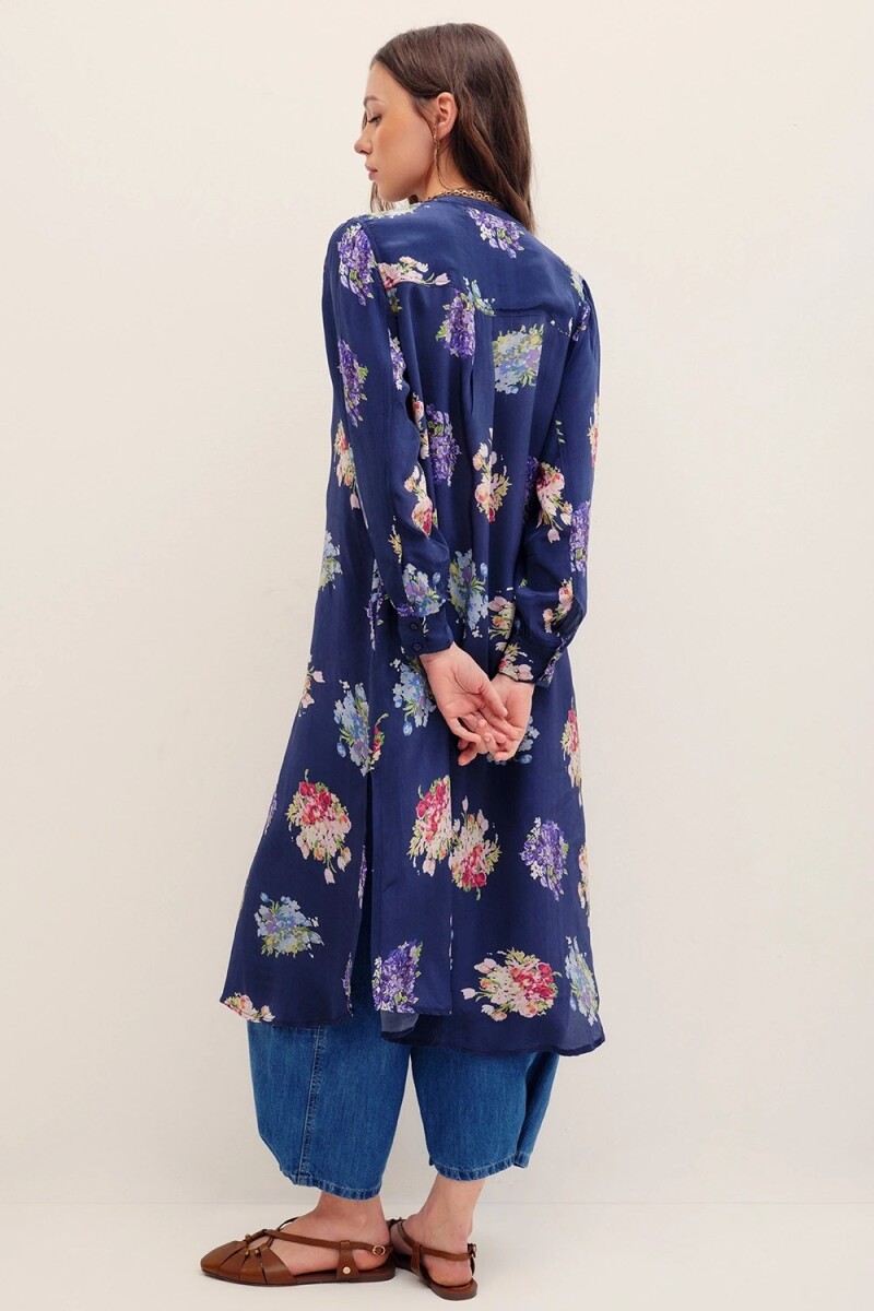 CAMISA SAITAMA BOUQUETS Azul