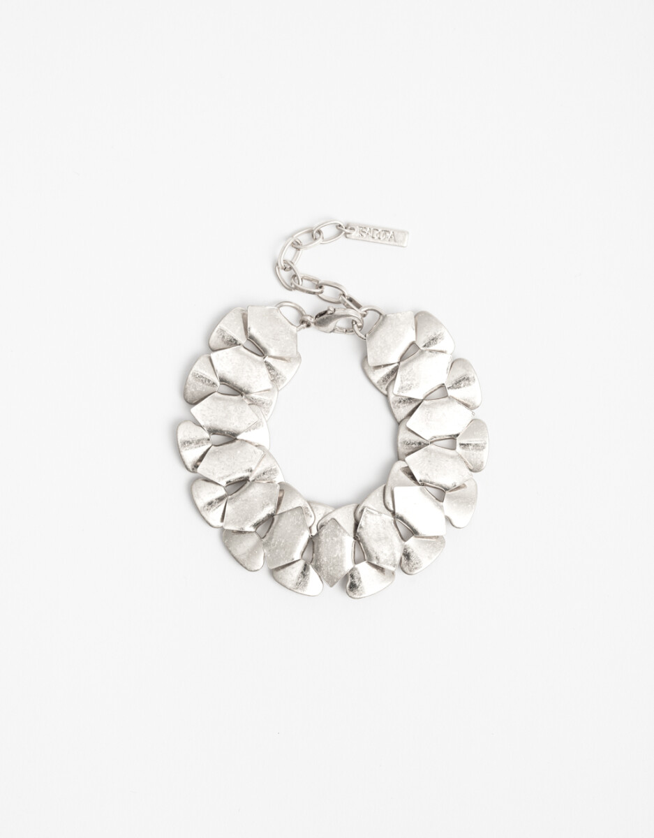 Pulsera Flexible Cadena Pesada Metal 