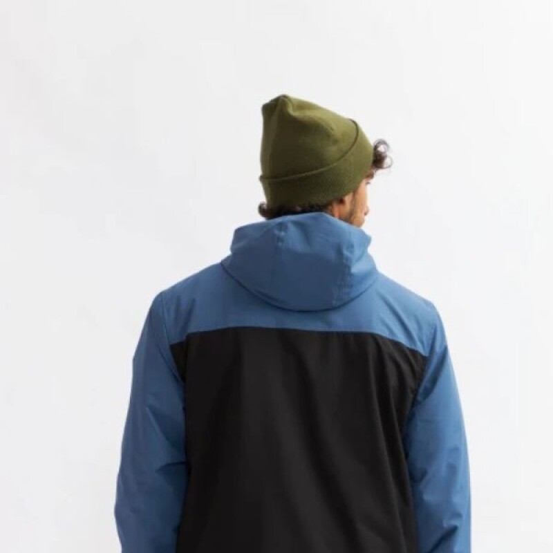 Campera Nylon ALBERTO Kristo Belga Negro/azul