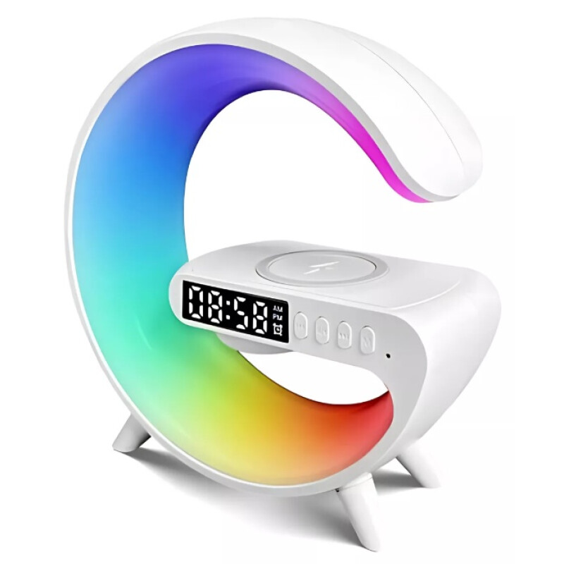 Lámpara G-speaker De Sonido Bluetooth Cargador Chica Blanco