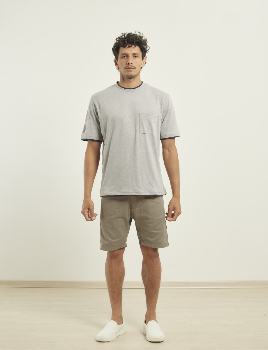 520773 T-SHIRT NAVIGATOR Gris Medio Melange