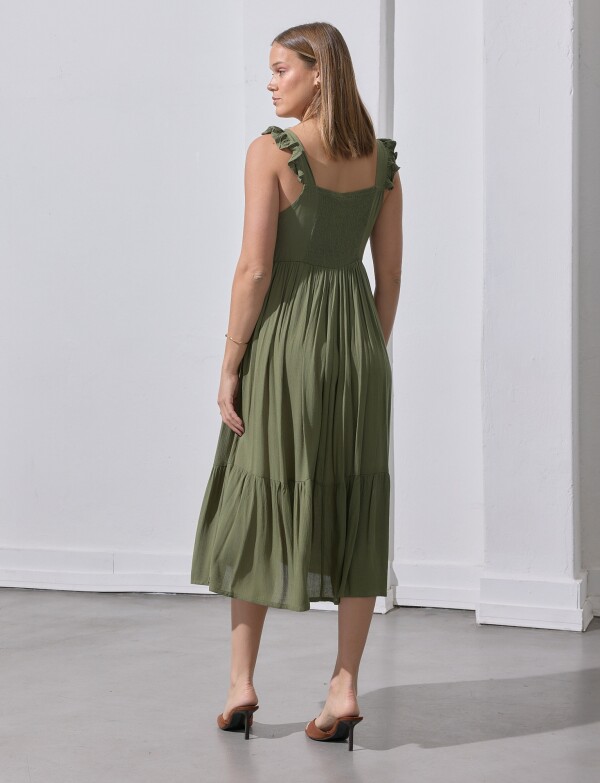 Vestido Midi Det Cro OLIVA