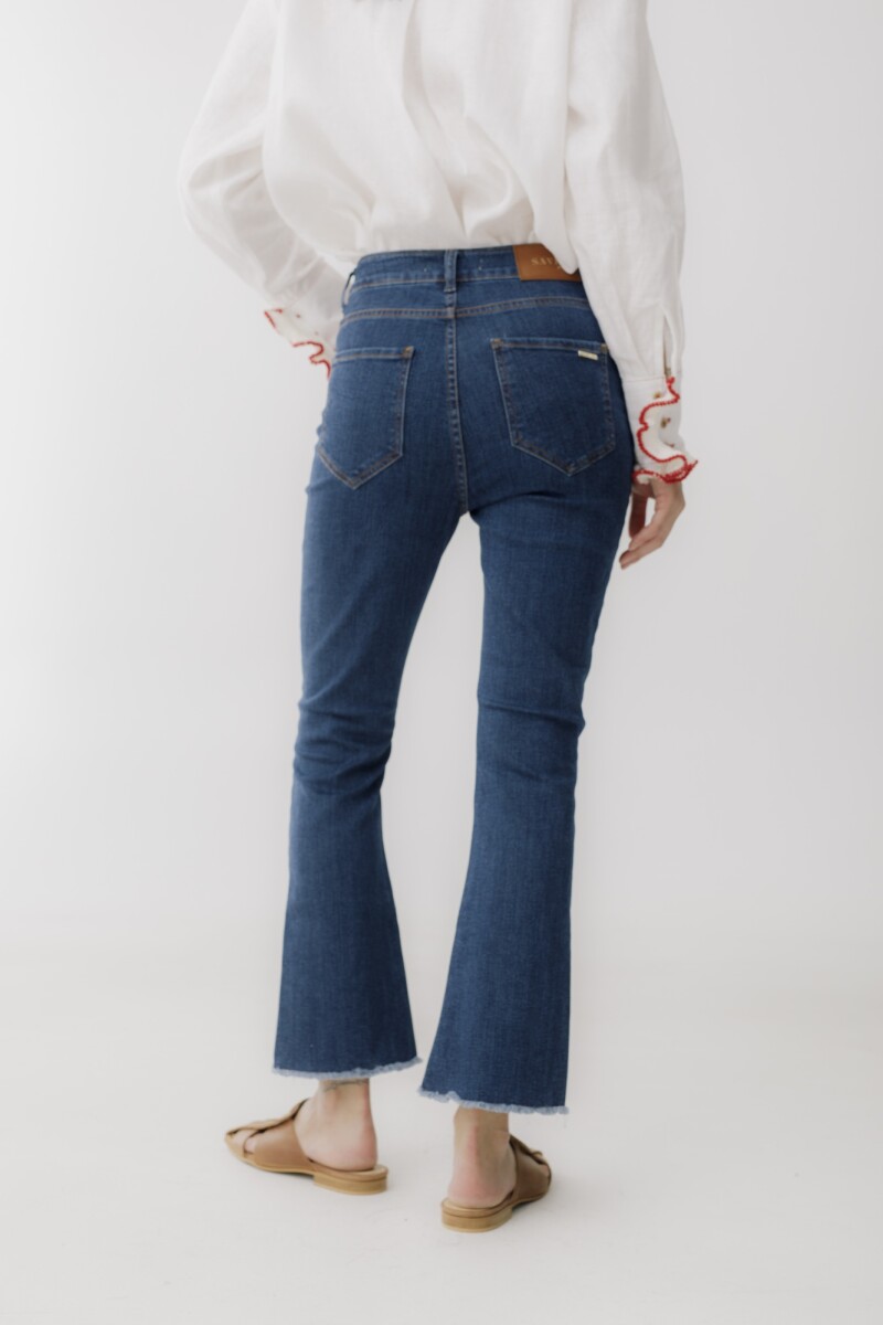 JEAN CROPPED AWA Azul