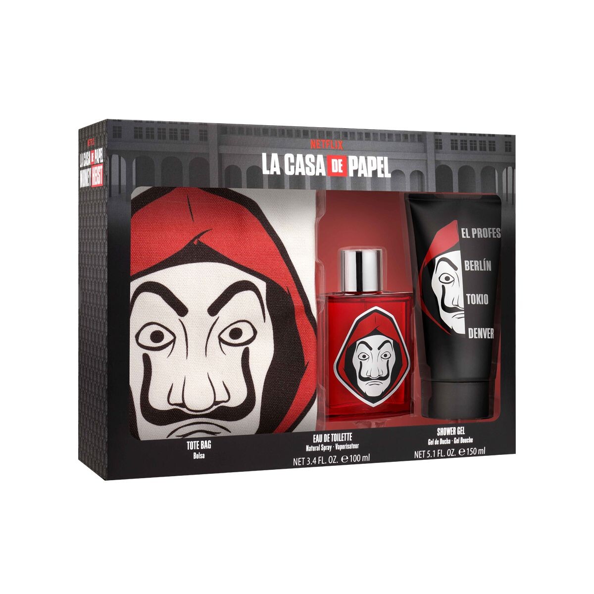 NETFLIX CASA DE PAPEL EDT100ML+SG 150 ML 