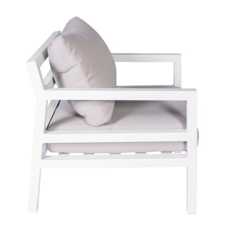 SET DE LIVING (1+2+1) ALUMINIO BLANCO PORTOFINO