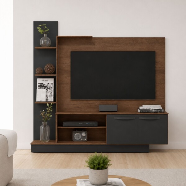 RACK - PANEL PARA TV DAKAR NEGRO