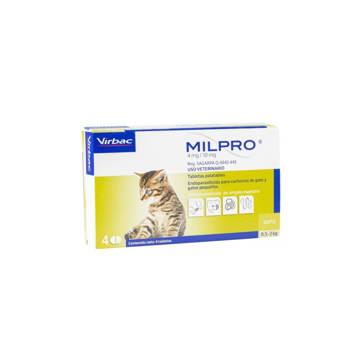 MILPRO KITTEN 0.5 - 2 KG UNIDAD - Unica 