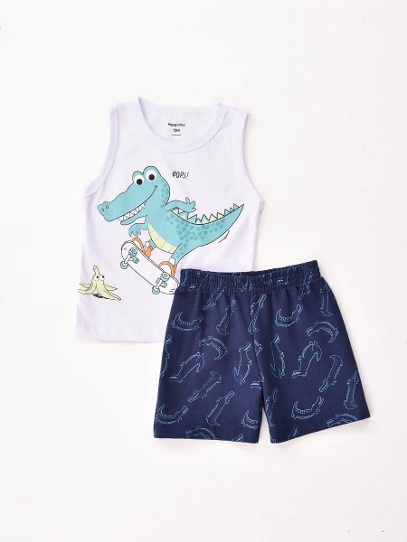 CONJUNTO ALLIGATOR BLANCO
