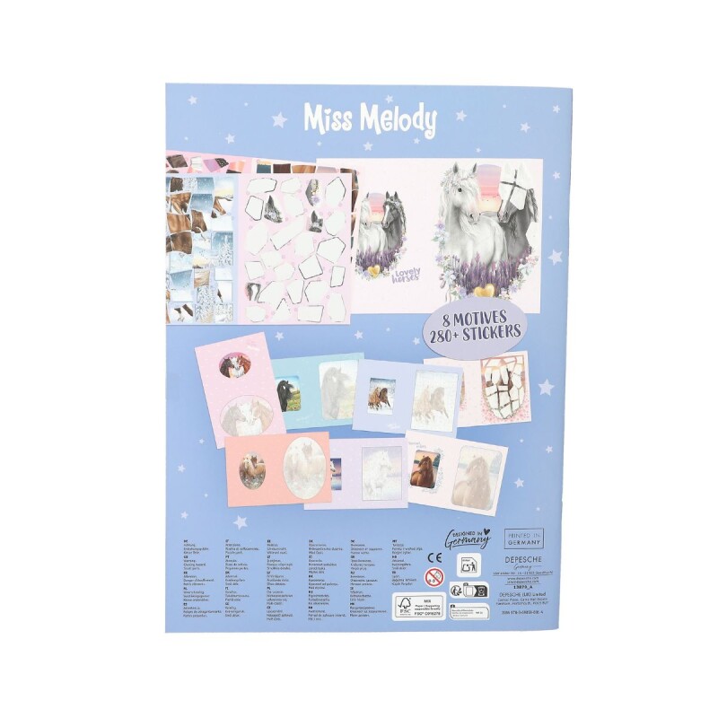 Libro de Stickers por números Top model Miss Melody