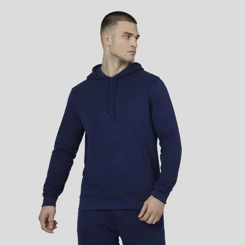 Embroidered Logo Hoody - Hombre Navy