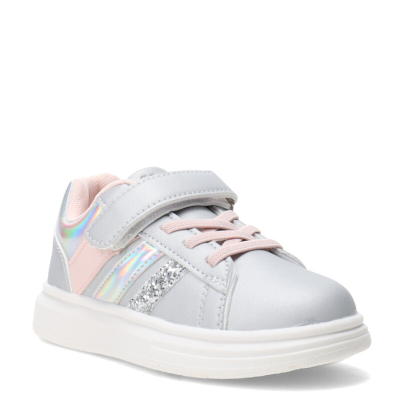 Championes de Niña MINI Miss Carol CALCIS Con glitter Plateado