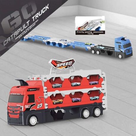 Camion transportador con pista y catapulta para vehiculos 63 001