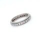 Anillo sin fin en oro 18k blanco y brillantes Anillo sin fin en oro 18k blanco y brillantes