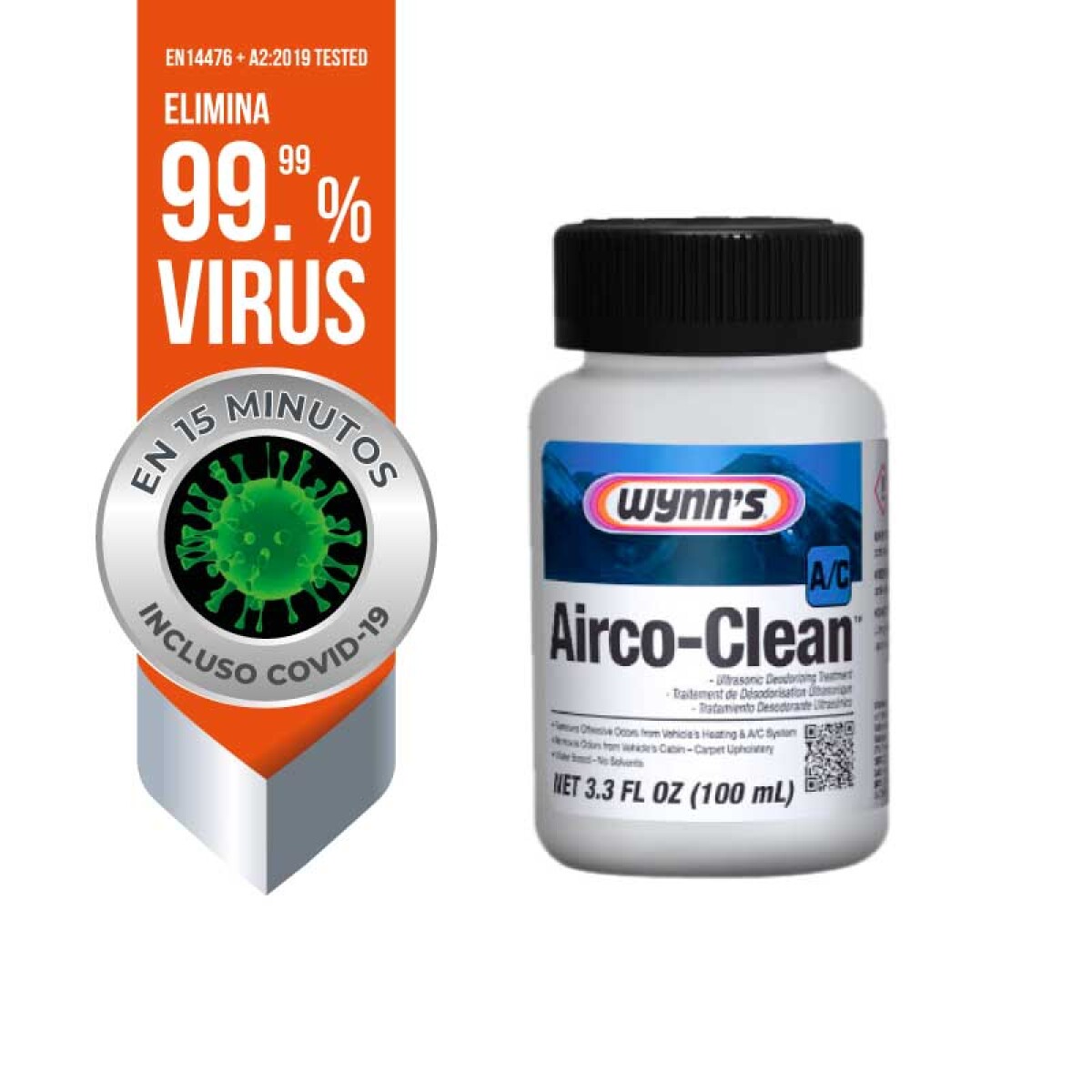 Wynns Airco-clean Antivirus Ultrasónico Para Aircomatic 
