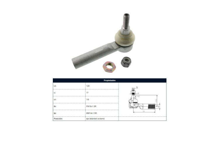 Puntero Fiat Ducato, Peug Boxer 87-05 Der/Izq Puntero Fiat Ducato, Peug Boxer 87-05 Der/Izq