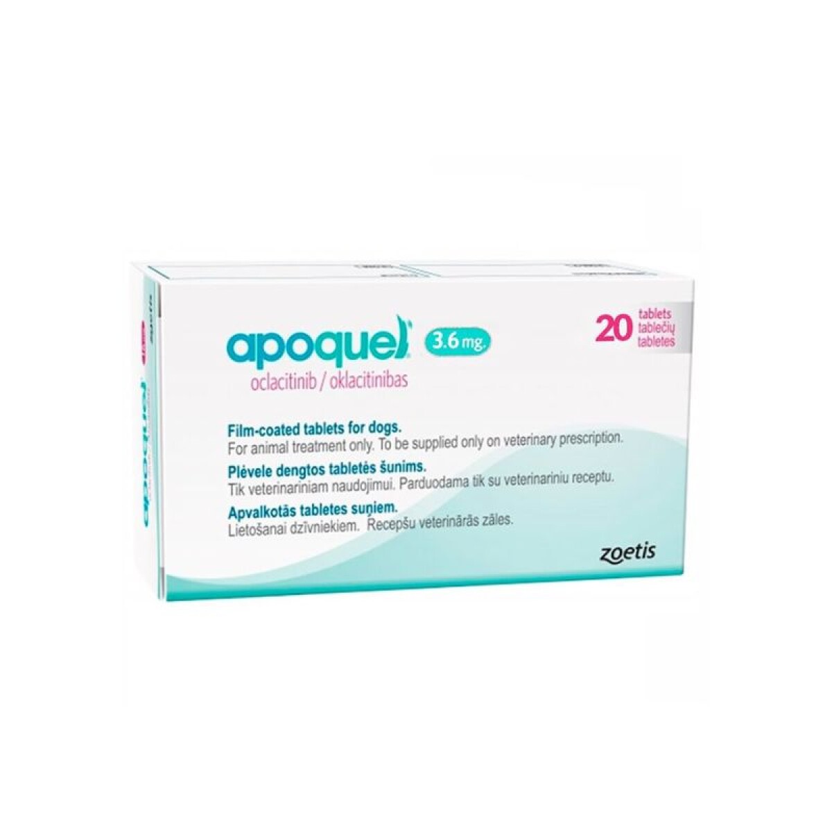 APOQUEL 3,6 MG X 20 COMPRIMIDOS - Apoquel 3,6 Mg X 20 Comprimidos 
