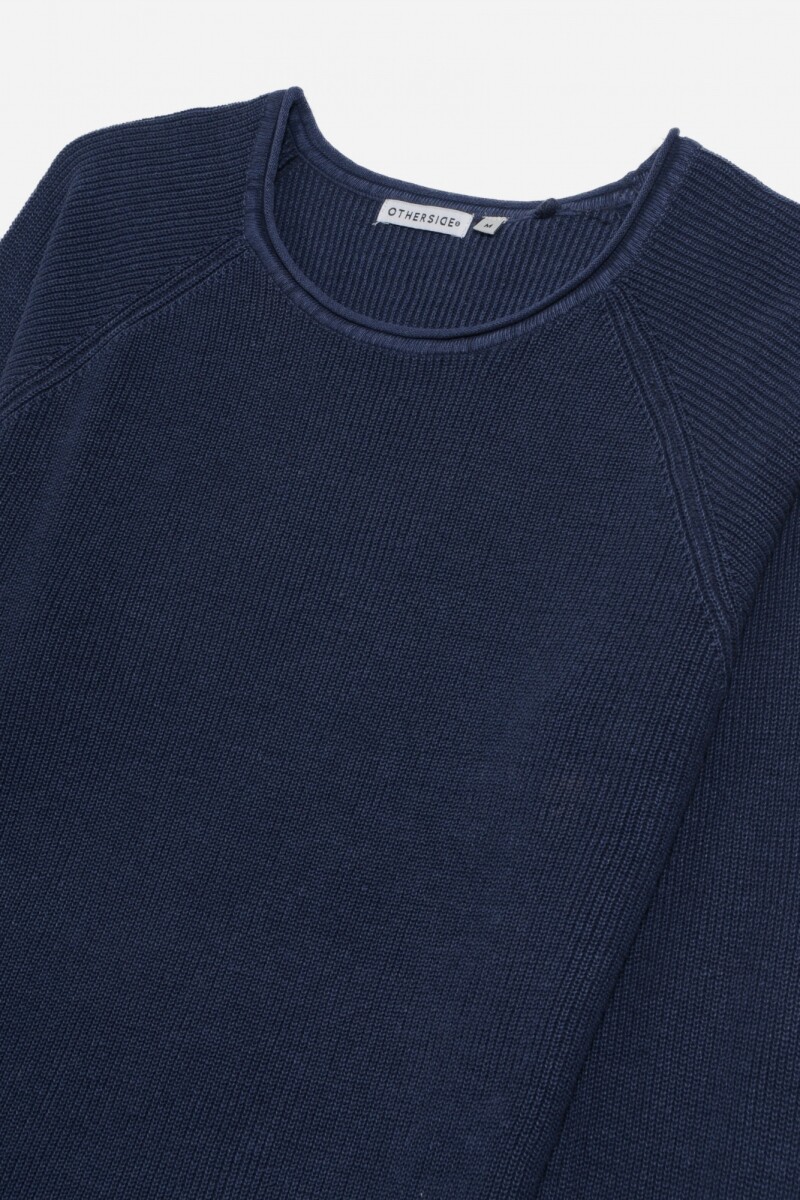 Sweater manga ranglán AZUL MARINO