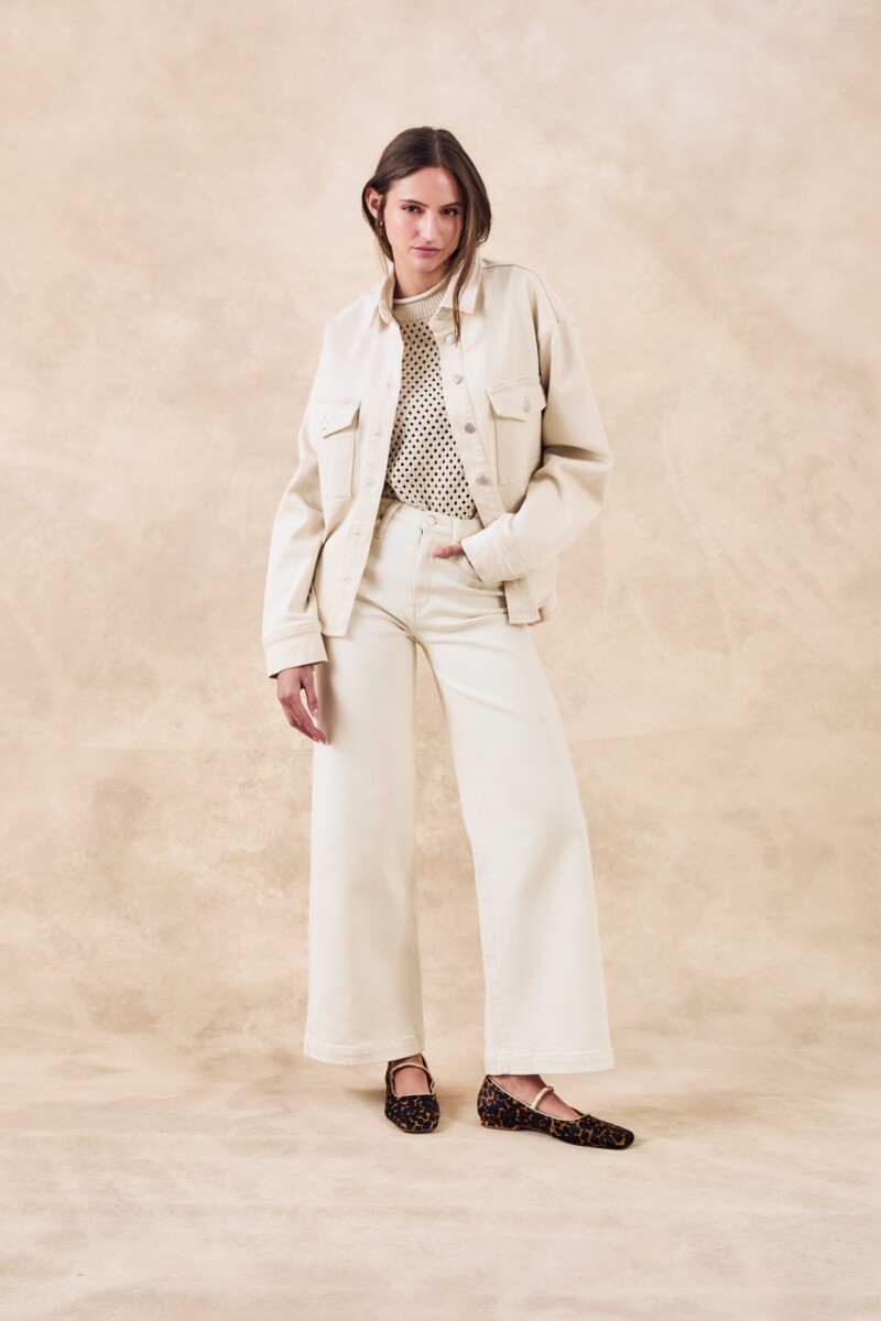 Sobrecamisa Con Bolsillos Crudo