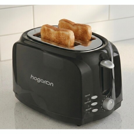 Tostadora HOGARON HGTS2BK 700W 2 Rebanadas 5 Niveles Con Función De Descongelado Y Recalentado Tostadora HOGARON HGTS2BK 700W 2 Rebanadas 5 Niveles Con Función De Descongelado Y Recalentado