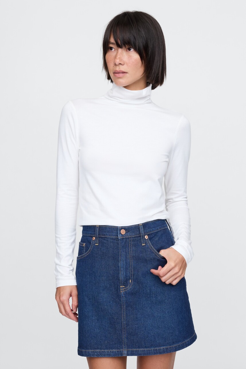 Remera Polera Mujer New Off White
