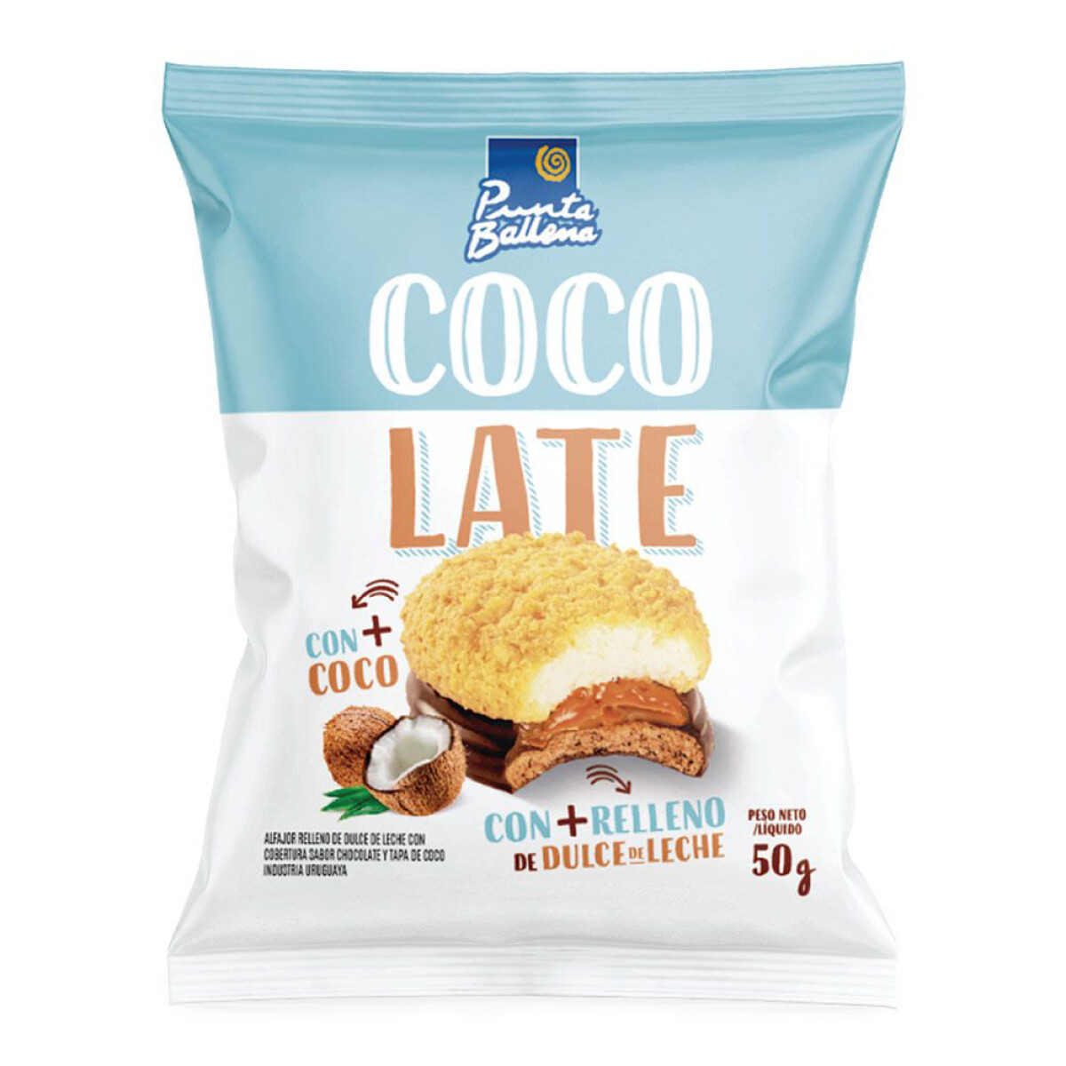 Alfajor Punta Ballena Cocolate 50g 