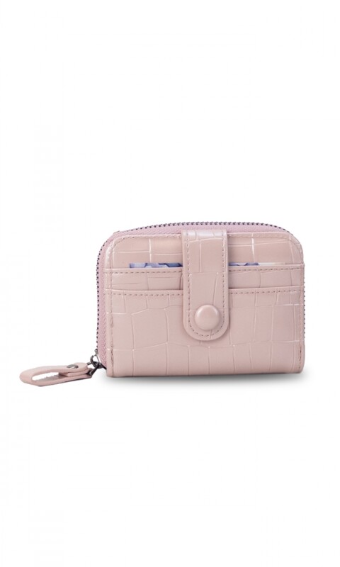 TARJETERO IRINA CROCO ROSA MAUVE