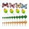 Topper Mariposas y Esferas Verde