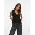 VMGOLD SL V-NECK VEST BLACK