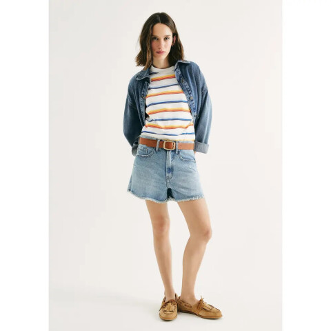 SHORTS FEM AZUL CLARO