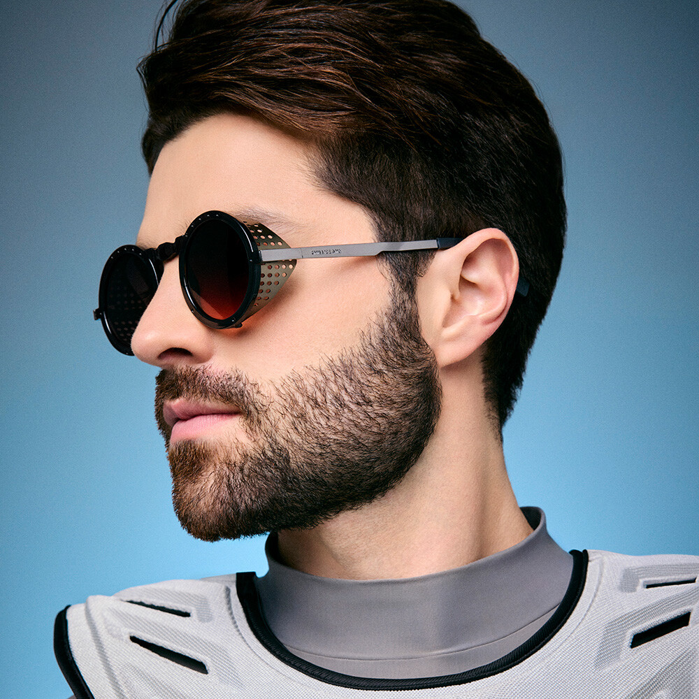 Lentes de Sol Alok Sneakers 2024 Redondo - Hombre Gradiente/Brillo