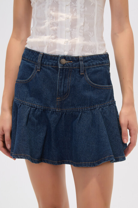 Falda Aplinera Azul Medio